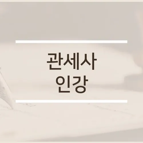 관세사 인강